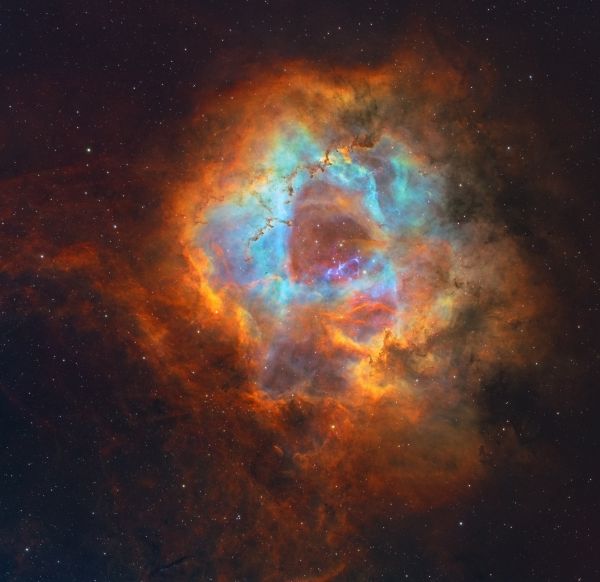 astronomia,mgławica,Rosette Nebula,Głęboka przestrzeń,fotografia