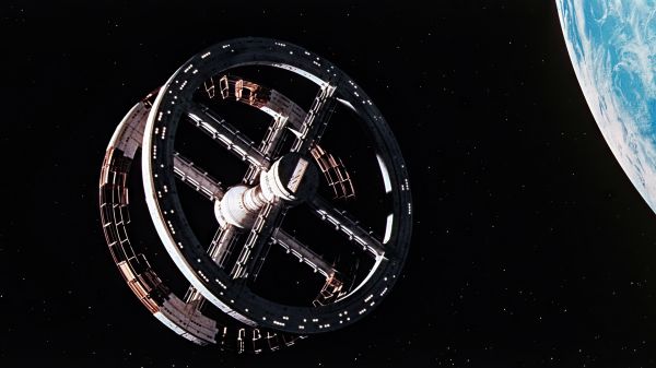 2001 A Space Odyssey,movies,film stills,spaceship,Space Station V,planet