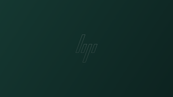 grønn bakgrunn,minimalisme,Hewlett Packard,merke,logo