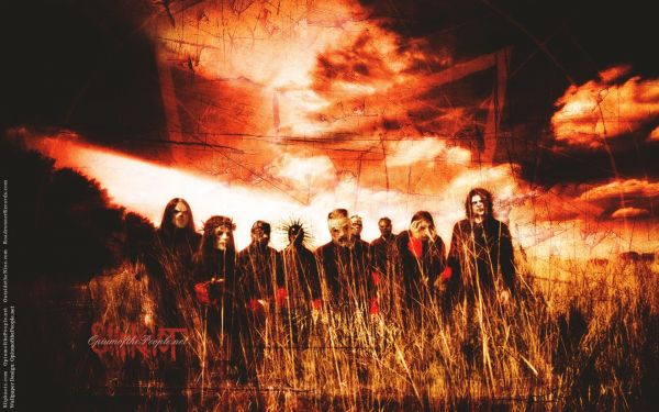 Band, Slipknot, Himmel, Feld, Feuer, Hitze