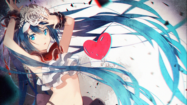 Hatsune Miku,ilustracja,Anime,Manga,Vocaloid,Dwa Oddych