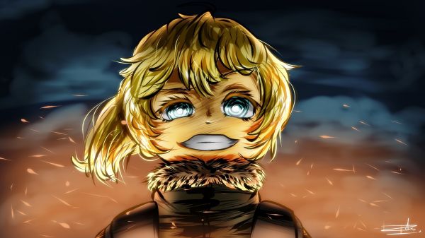 ilustrace, anime, anime dívky, umělecká díla, Youjo Senki, Tanya Degurechaffová