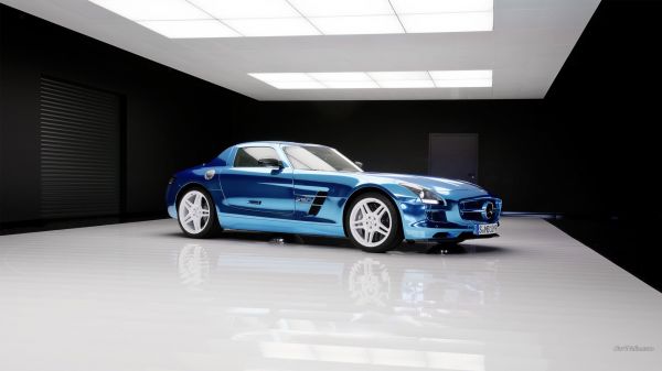 Auto, BMW, Fahrzeug, Sportwagen, Mercedes SLS, Rad