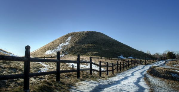 niebieski,zimowy,stary,śnieg,zimno,grób