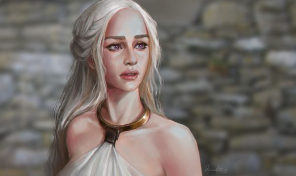 Arte fantasía,Daenerys Targaryen,Game of Thrones,Obra de arte,Series de Televisión,arte de fan