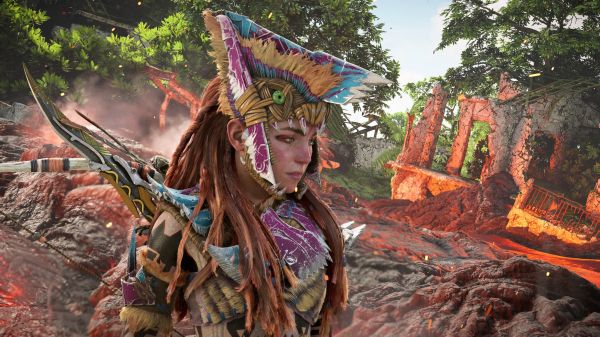 Oyuncu,Aloy,horizon forbidden west,video oyunları,Oyun istasyonu,Büyü