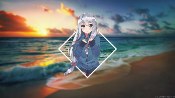 Anime,Filles anime,Izumi Sagiri,picture in picture,Raidy hd