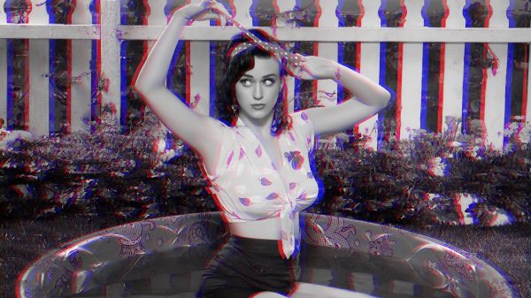 moda,Katy Perry,anaglifo 3D,evento,prestazione,palcoscenico