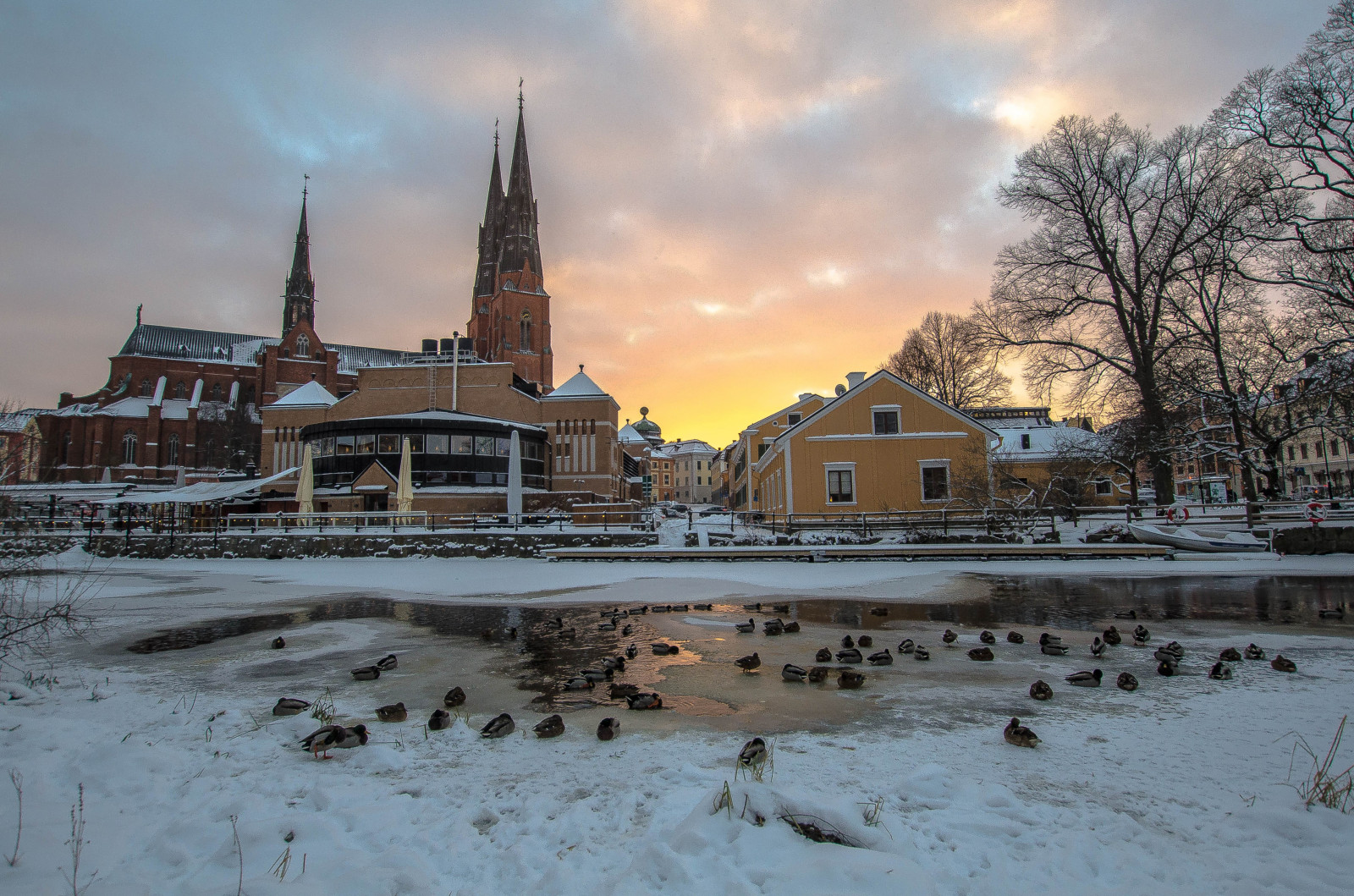 Uppland, uppsala, mestský, urbano, Domkyrka, gustavianum, calle, cielo, mraky, veľkomesto, ciudad, Mozno, gata, Sverige, Suecia, Švédsko, západ slnka, neba, pouličné, stad, fyris, ricardofeinstein, rieka, Rio, ľad, invierno, sneh, sno, Nieve, hielo, panorámu mesta, Atardecer, západ slnka, je, iglesia, katedrála, Catedral