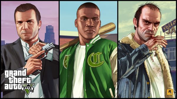 computerspil,Grand Theft Auto V,Grand Theft Auto,Trevor Philips,Franklin Clinton,Michael De Santa