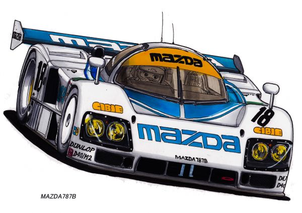 auto,auto sportiva,Mazda 787B,Le Mans Prototype