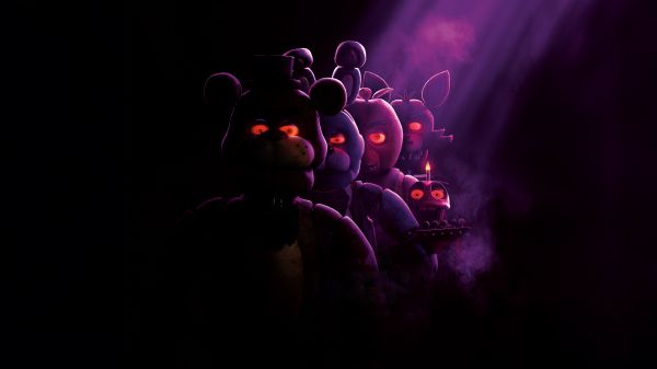 Five Nights at Freddy's,Freddy Fazbear,Bonnie FNAF,Chica FNAF,Foxy FNAF,dark