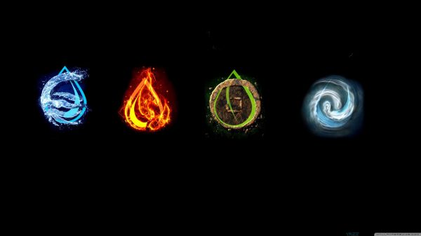 Jord,Elemental,vann,Brann,vind,Avatar The Last Airbender