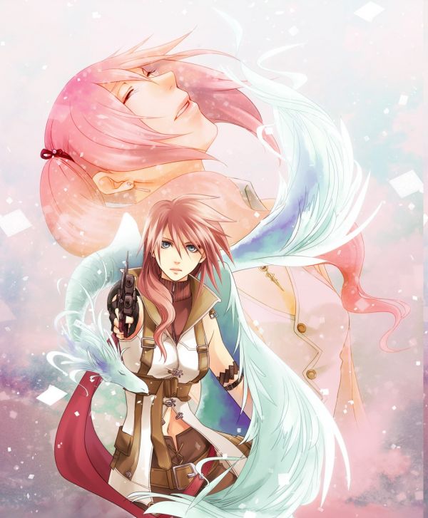 Claire Farron,Final Fantasy,Final Fantasy XIII,Serah Farron,zbraň,1100x1333 px