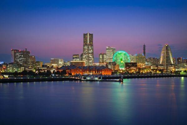 Asien,Bluehour,stad,stadsbild,kryssning,hamn