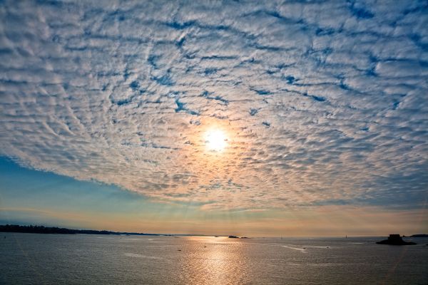 日光, 風景, カラフル, 日没, 海, 湖