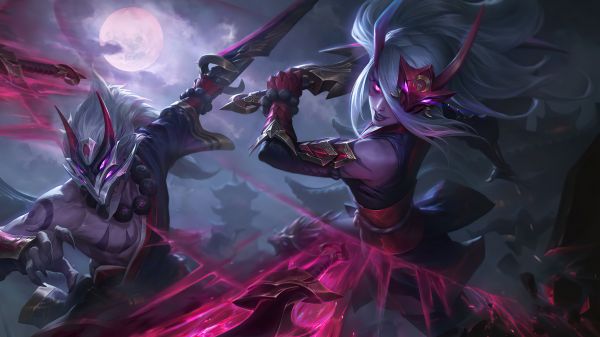 Maestru Yi,moon, Blood,Blood Moon league of legends,Liga Legendelor,Riot Games,Katarina liga de legende