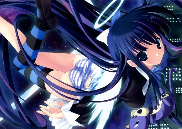 anime,opera d'arte,Panty e calza con Giarrettiera,Anarchia Stocking,mangaka