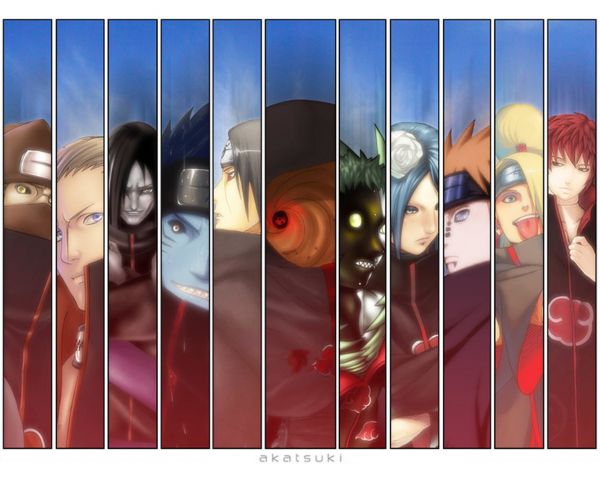 ilustrasi,merah,Naruto Shippuuden,Kakuzu,Tobi,merek