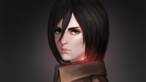 anime,anime dívky,Shingeki no Kyojin,Mikasa Ackerman