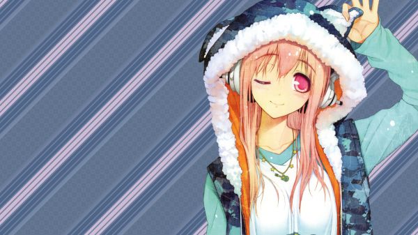 anime,animemeisjes,kleding,cosplay,blauw,Super Sonico