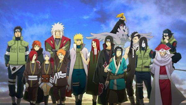 anime,Naruto Shippuuden,Namikaze Minato,Hokage,Sasori,Deidara