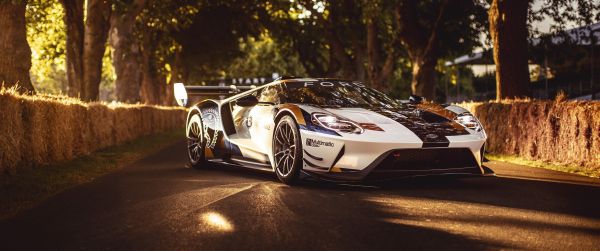 Bród,Ford GT,pojazd,sport,wide screen