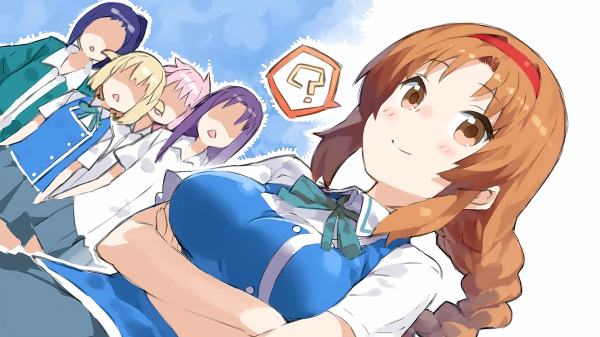 D Frag,anime jenter,Takao D Frag,Shibasaki Roka,Karasuyama Chitose,Mizukami Sakura