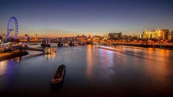 Stadt,Stadtbild,1920x1080 px,Big Ben,Brücke,Lichter der Stadt