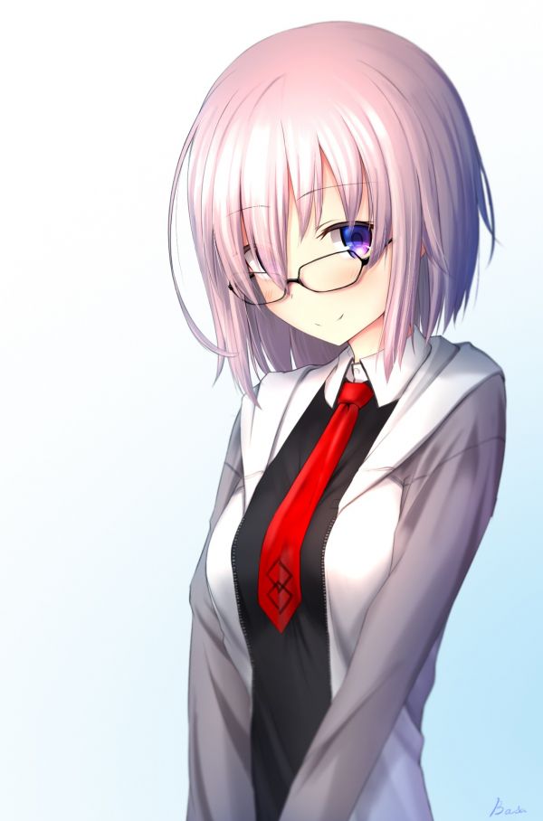 illustration,anime,anime girls,short hair,artwork,glasses