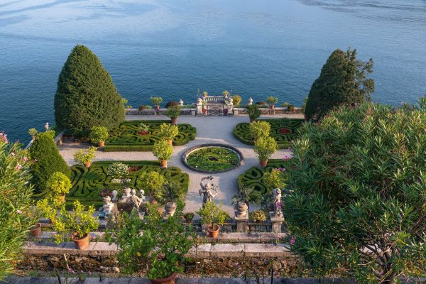 garden,trees,Isole Borromee,Italy,lake Maggiore,landscape