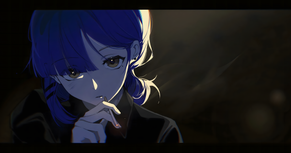 Cigarros,noite,Anime,Meninas anime,BOCCHI THE ROCK,Ryo Yamada