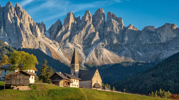 natuur,hemel,Italië,bergen,Dolomieten,Bos