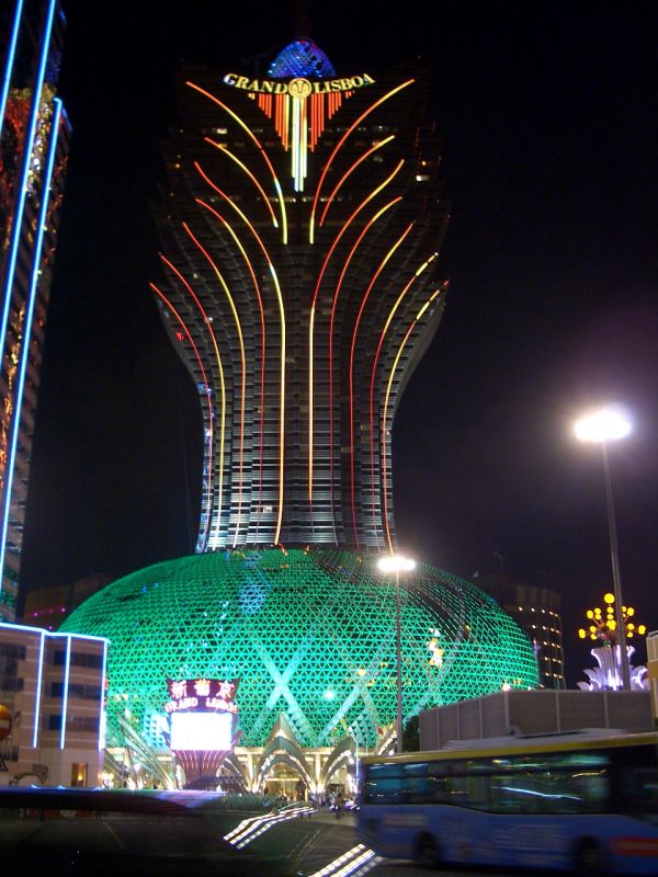 China,macau,hotel,Casino,Grand Lisboa,building