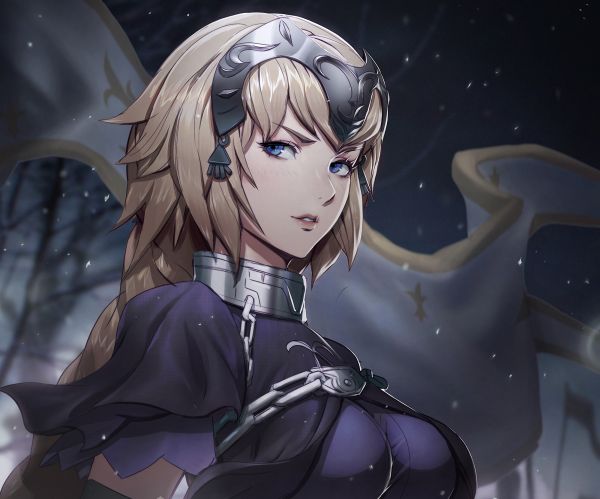 Série Fate,Grande Ordem do Destino,Fate Apocrypha,Jeanne d Arc,Ruler Fate Apocrypha,olhos azuis