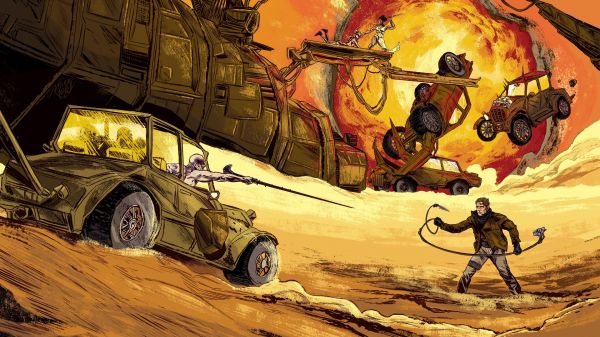 ilustração, histórias em quadrinhos, Mad Max Fury Road, carro, veículo, filmes