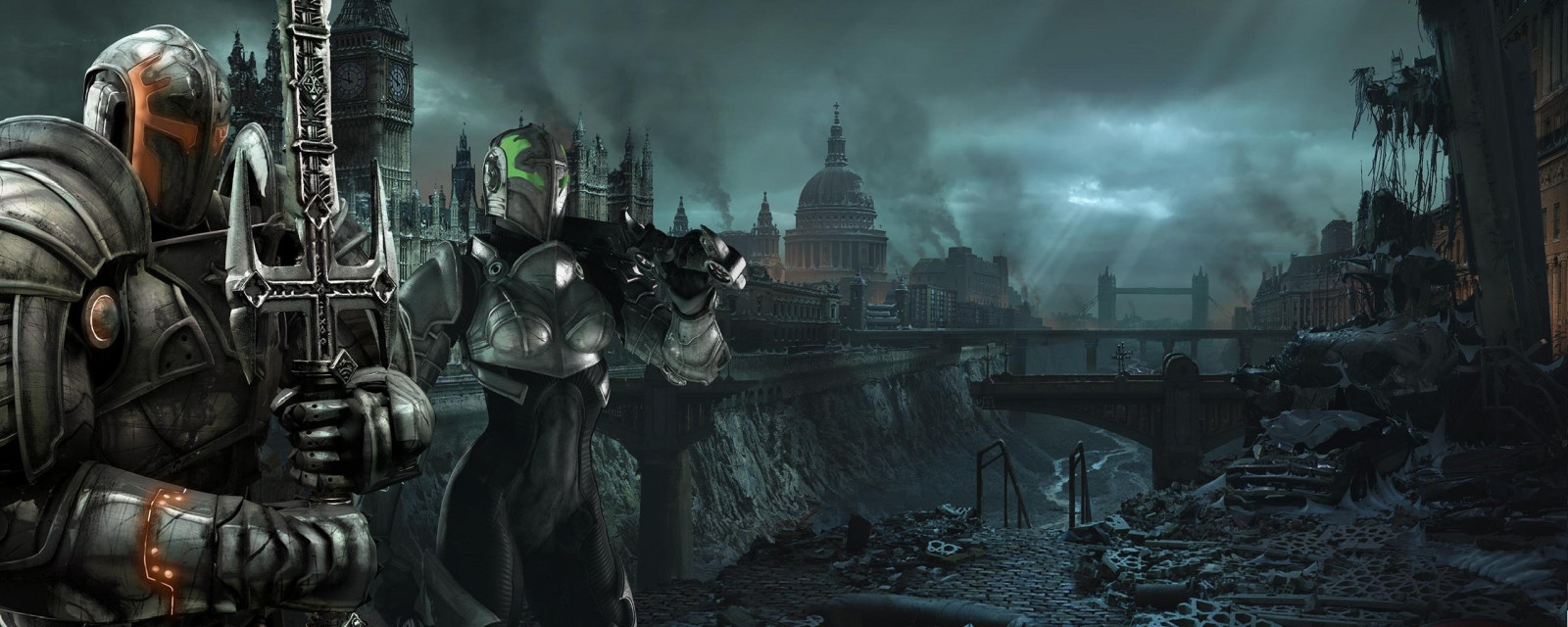 2560x1024 px, Hellgate London, video hry