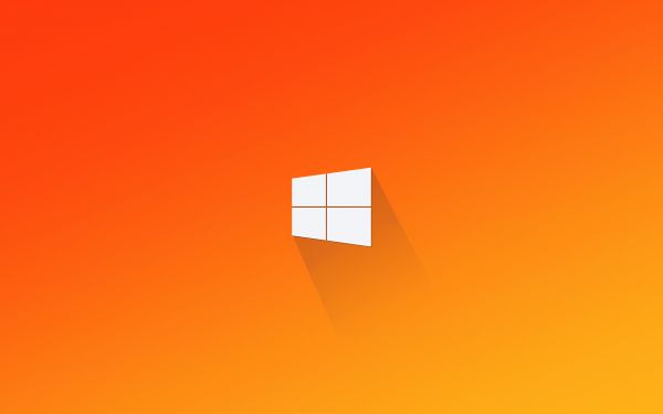 minimalismo, logo, Windows 10, windows 11, sfondo semplice, pendenza