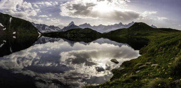 neba,italien,panoráma,mrak,slnko,vrch