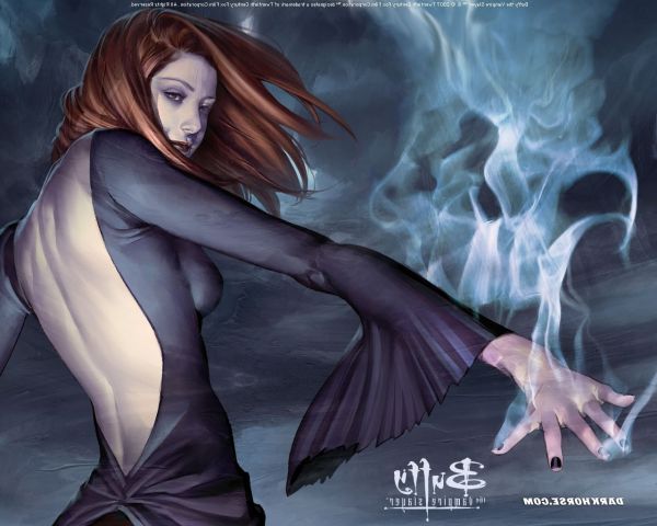 anime,witch,backless,Dark Horse,Buffy the Vampire Slayer,wing