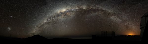 Vía láctea,Galaxia espiral,universo,arco,Chile,Gran Nube de Magallanes