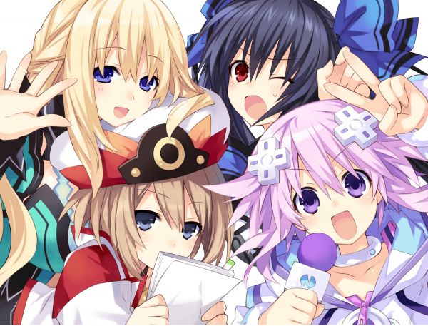 2686x2048 px,Аниме девушки,Blanc Hyperdimension Neptunia,Hyperdimension Neptunia,Neptune Hyperdimension Neptunia,Noire Hyperdimension Neptunia