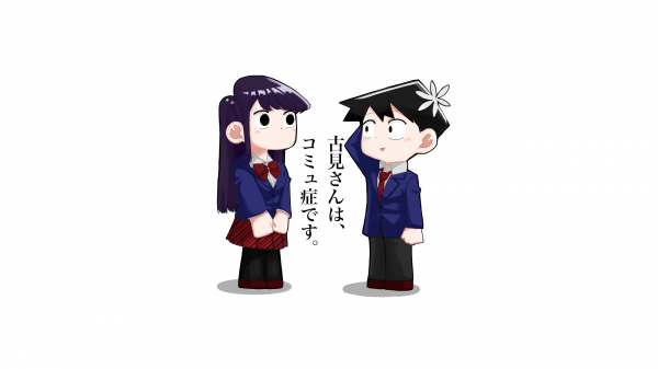 siyah saç,Komi san wa Comyushou desu,Komi Shouko,Hitohito Tadano,Mor saç,Saç süsü