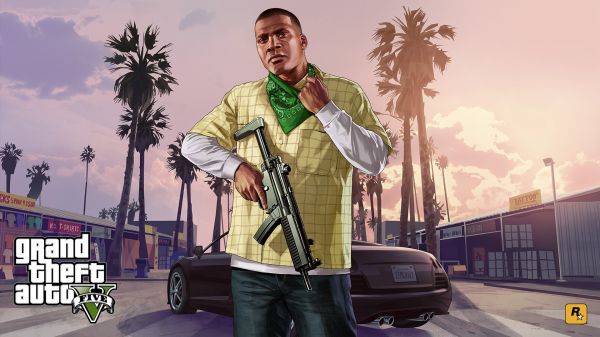 Grand Theft Auto V, video game characters, Rockstar Games, screenshot