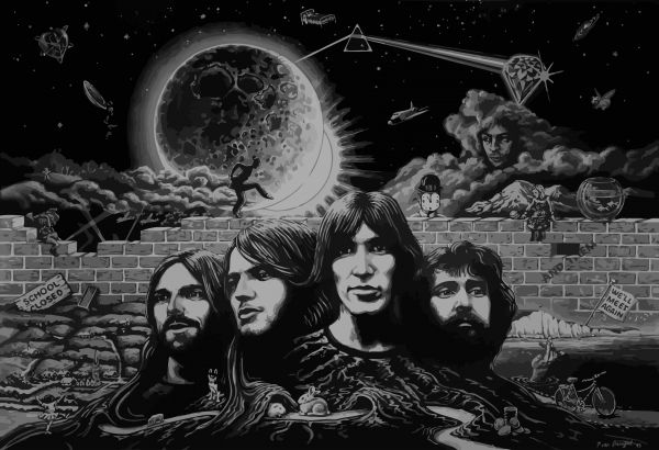 klasszikus rock,3357x2296 px,Pink Floyd,szikla