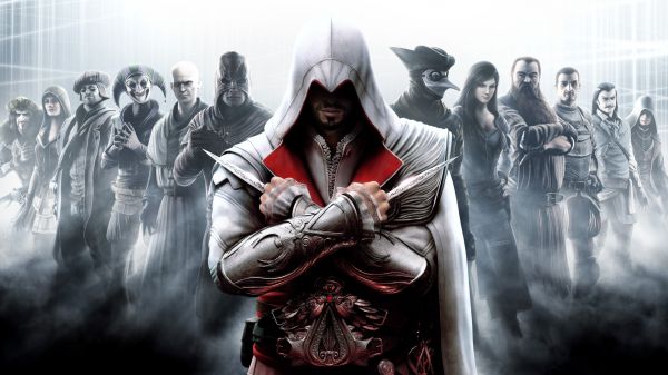 jeux vidéo, Anime, Assassin's Creed, Assassin's Creed II, Assassin's Creed Brotherhood, capture d'écran