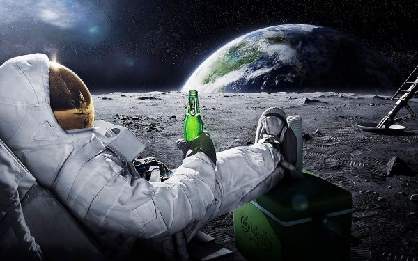 1920x1200 px,astronautit,oluet,Carlsberg,maa,lasku