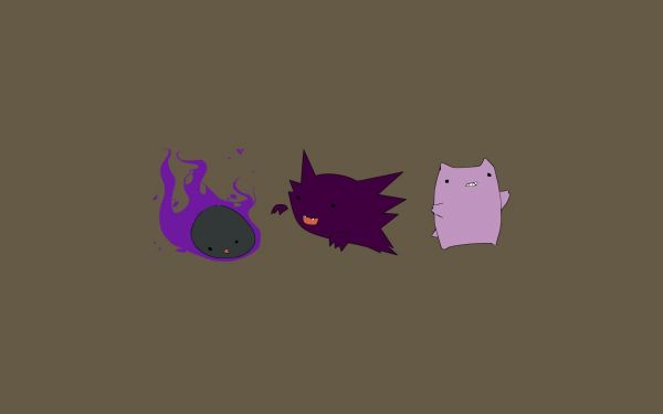 Haunter, Pokemon First Generation, illustration, logotyp, tecknad serie, enkel