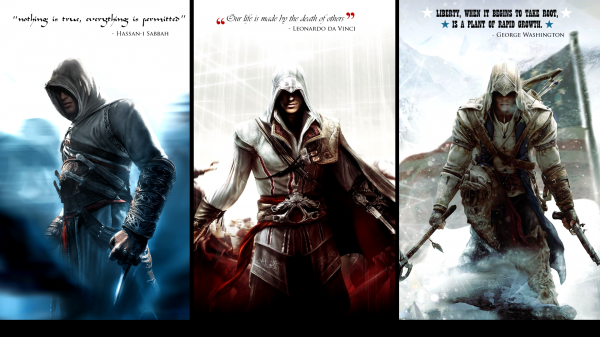 Assassin's Creed,Ezio Auditore da Firenze,videogiochi,Assassin 's Creed 2,Assassin 's Creed III,Alta r Ibn L'Ahad