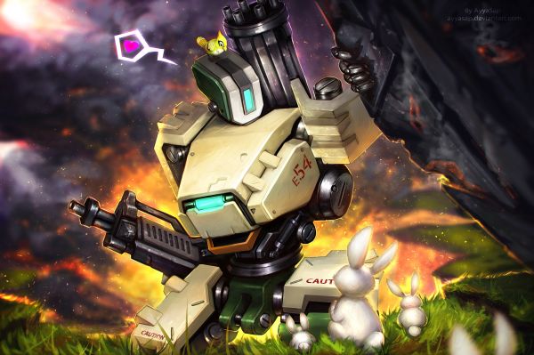 Overwatch,Bastion Overwatch,อาวุธ,Mech,เครื่อง,Bastion